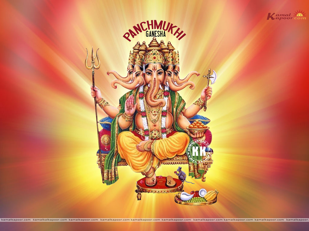 Forms of Ganesha Wallpaper